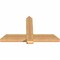 Ekena Millwork Eugene Smooth Timber Gable Bracket, Western Red Cedar, 48"W x 28"H x 3 1/2"D x 5 1/2"F, 14/12 Pitch GBW048X28X0406EUG00SWR - alternate 4